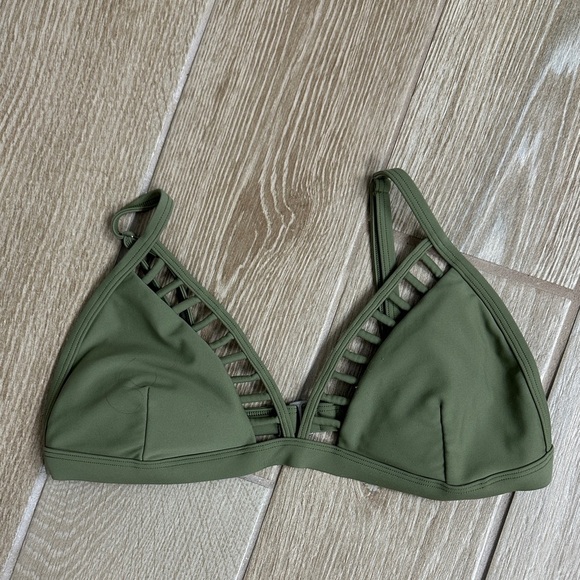 Hollister Olive Green Strappy Bikini Top - Picture 1 of 6